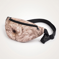 Hank dad bod bag, very hairy belly print
